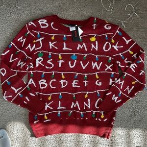 stranger things light up sweater